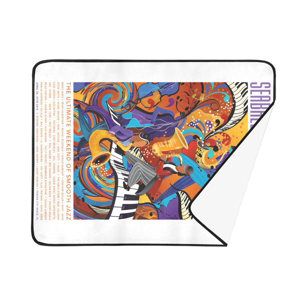 Seabreeze Jazz Festival 2016 Beach Mat 78"x 60"