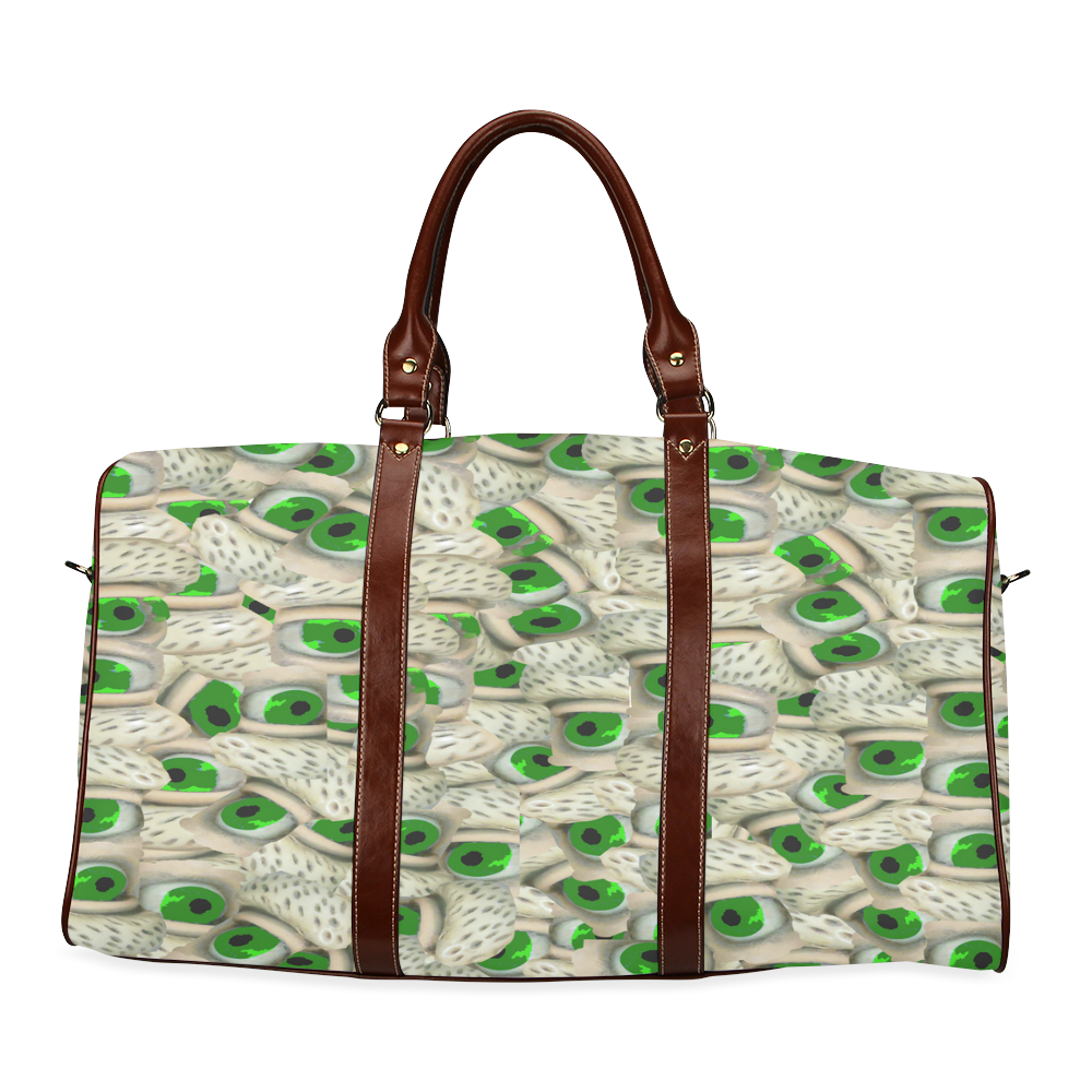 Bushy Green Eyebrows Waterproof Travel Bag/Small (Model 1639)
