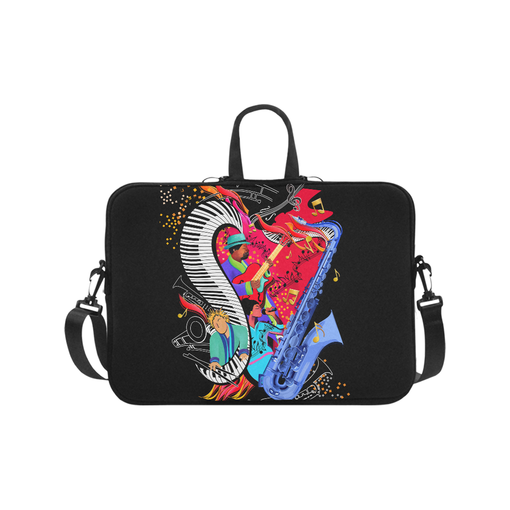 Colorful Jazz Piano Music Art Laptop Case Laptop Handbags 17