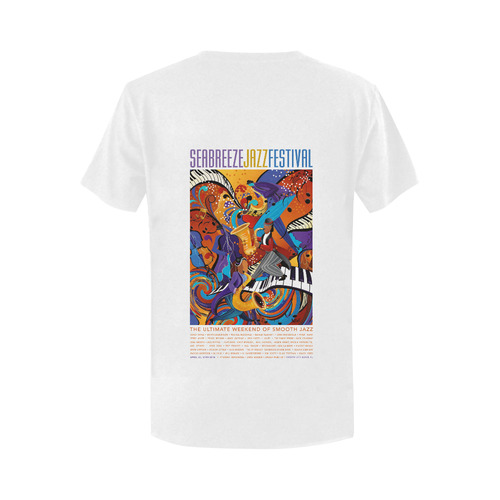 POSTER on BACK/ Seabreeze Jazz Festival 2016 Women's T-Shirt in USA Size (Two Sides Printing)