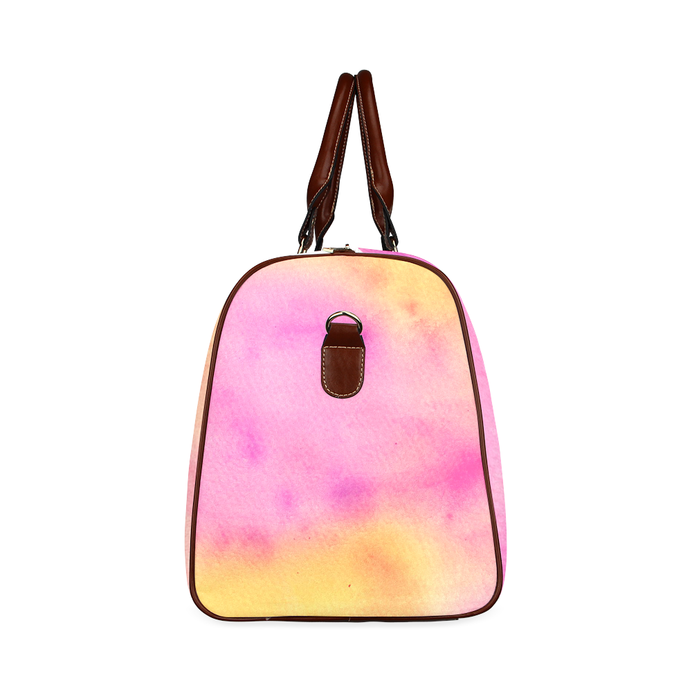 Hand painted watercolor patterns and textures Waterproof Travel Bag/Small (Model 1639)