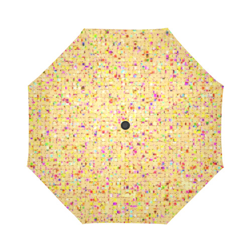 Antique Texture Yellow Auto-Foldable Umbrella (Model U04)