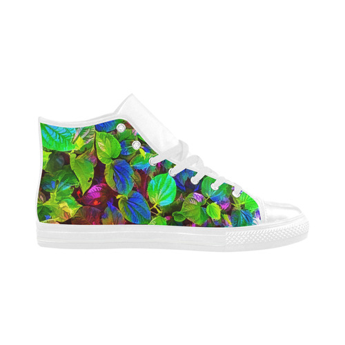 Foliage #7 - Jera Nour Aquila High Top Microfiber Leather Women's Shoes (Model 032)