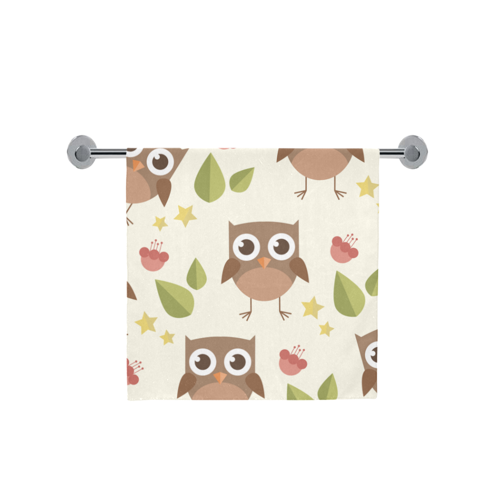 Modern Retro Owl Pattern Bath Towel 30"x56"