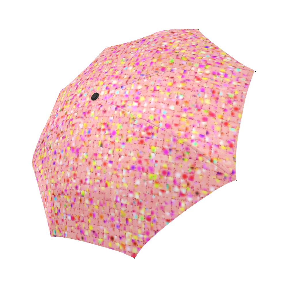 Antique Texture Peach Auto-Foldable Umbrella (Model U04)