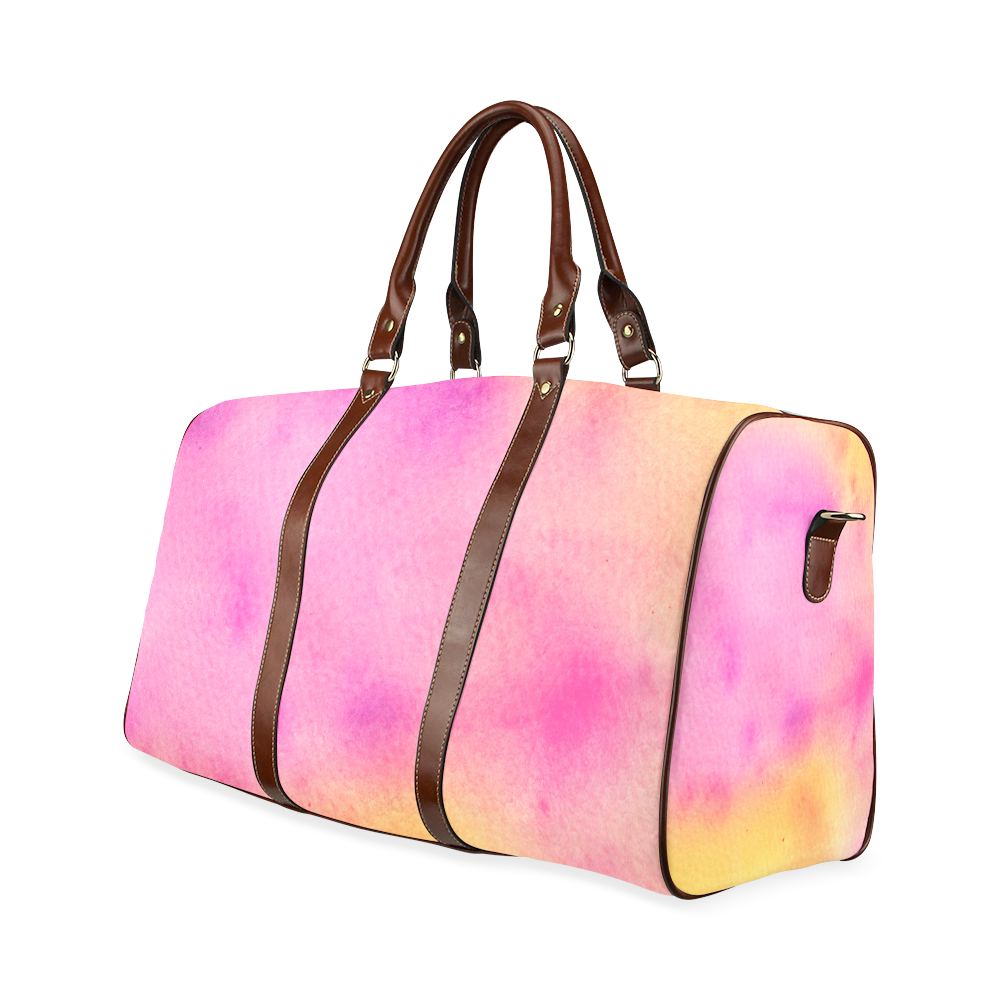Hand painted watercolor patterns and textures Waterproof Travel Bag/Small (Model 1639)