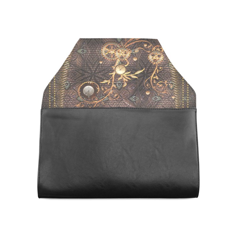 Steampunk, gallant design Clutch Bag (Model 1630)