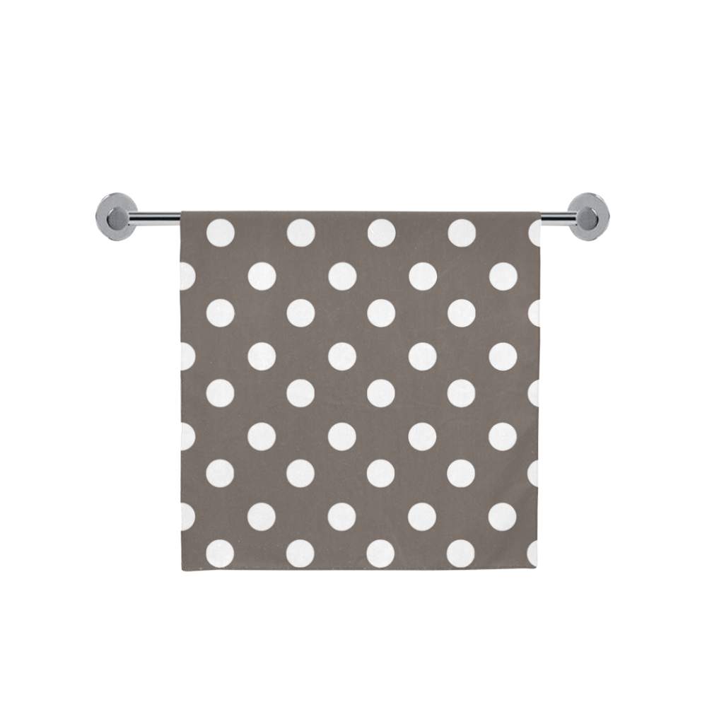 Beige Polka Dots Bath Towel 30"x56"