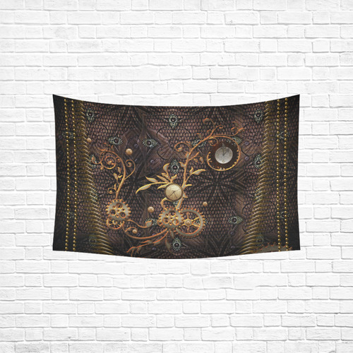 Steampunk, gallant design Cotton Linen Wall Tapestry 60"x 40"