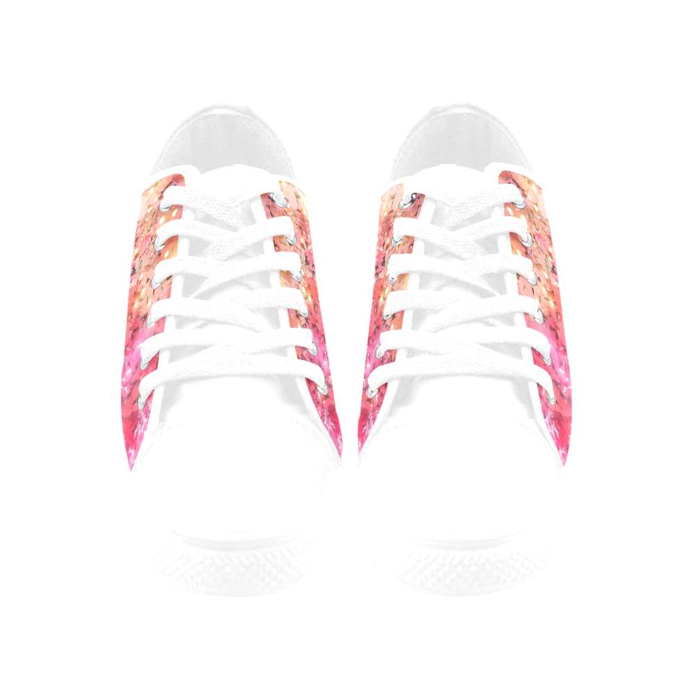 Sparkling Pink - Jera Nour Aquila Microfiber Leather Women's Shoes/Large Size (Model 031)
