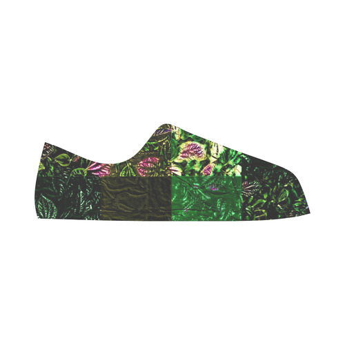 Foliage Patchwork #1 - Jera Nour Aquila Microfiber Leather Women's Shoes/Large Size (Model 031)