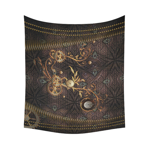 Steampunk, gallant design Cotton Linen Wall Tapestry 60"x 51"