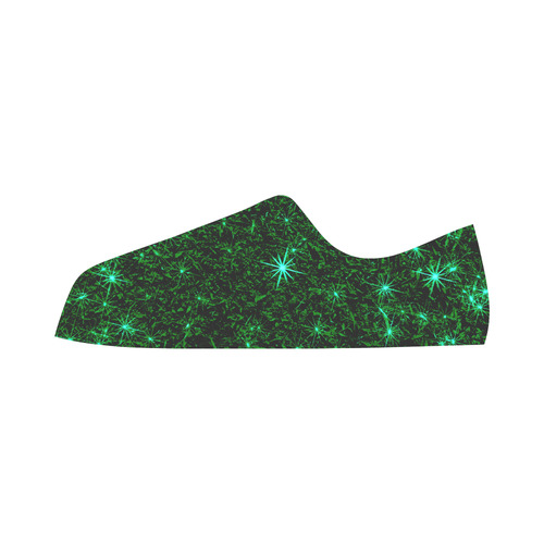 Sparkling Green - Jera Nour Aquila Microfiber Leather Women's Shoes/Large Size (Model 031)