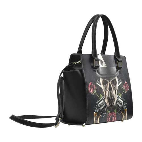 GUN-SKULL Classic Shoulder Handbag (Model 1653)