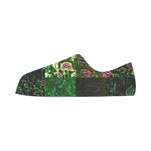 Foliage Patchwork #1 - Jera Nour Aquila Microfiber Leather Women's Shoes/Large Size (Model 031)