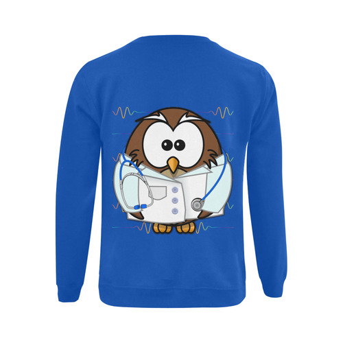 paging doc owl Gildan Crewneck Sweatshirt(NEW) (Model H01)