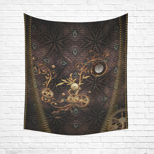 Steampunk, gallant design Cotton Linen Wall Tapestry 51"x 60"