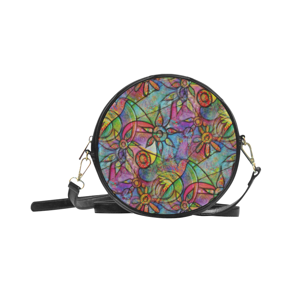 The Garden Of Peace Round Sling Bag (Model 1647)