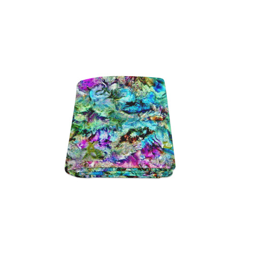 Colorful Flower Marbling Blanket 40"x50"