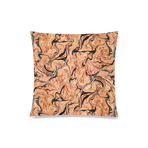 Marbling Pattern Custom Zippered Pillow Case 20"x20"(Twin Sides)