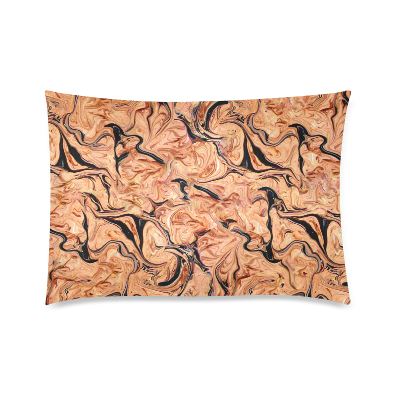 Marbling Pattern Custom Zippered Pillow Case 20"x30"(Twin Sides)