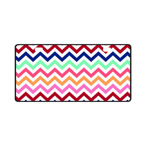 CHEVRONS Pattern Multicolor Pink Turquoise Coral Blue Red License Plate