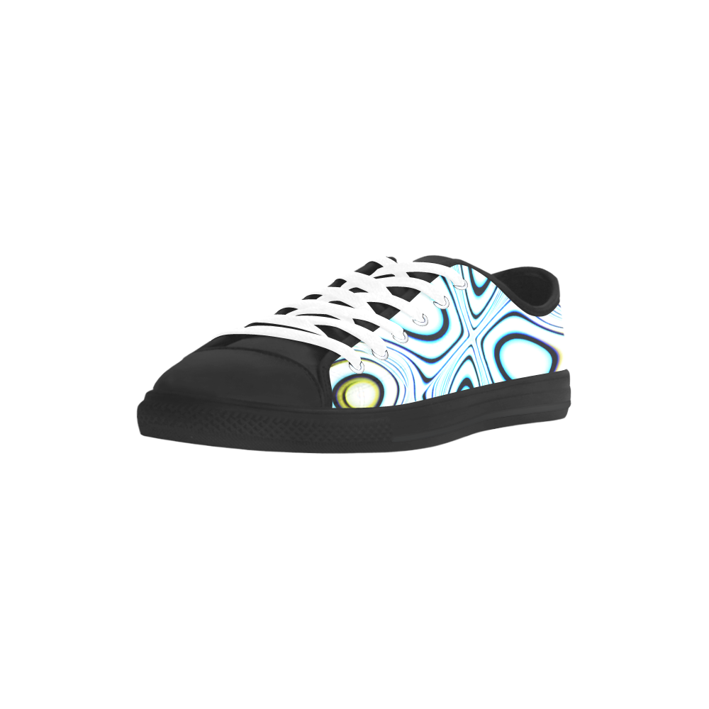 Blast-o-Blob #1 Blue-Tint - Jera Nour Aquila Microfiber Leather Women's Shoes/Large Size (Model 031)