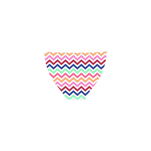 CHEVRONS Pattern Multicolor Pink Turquoise Coral Blue Red Custom Bikini Swimsuit (Model S01)