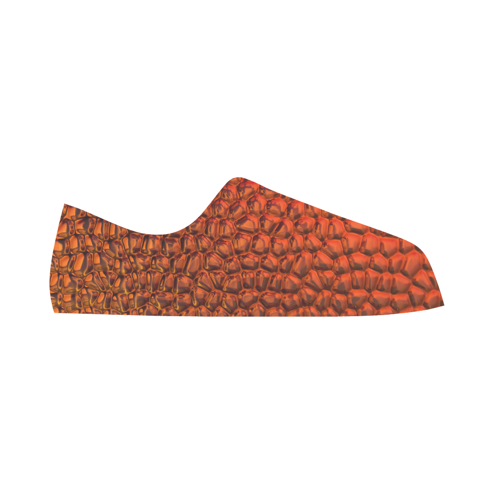 Solder Snake Skin - Jera Nour Aquila Microfiber Leather Women's Shoes/Large Size (Model 031)