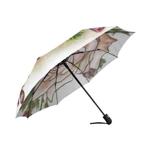 Vintage Rose Floral Auto-Foldable Umbrella (Model U04)
