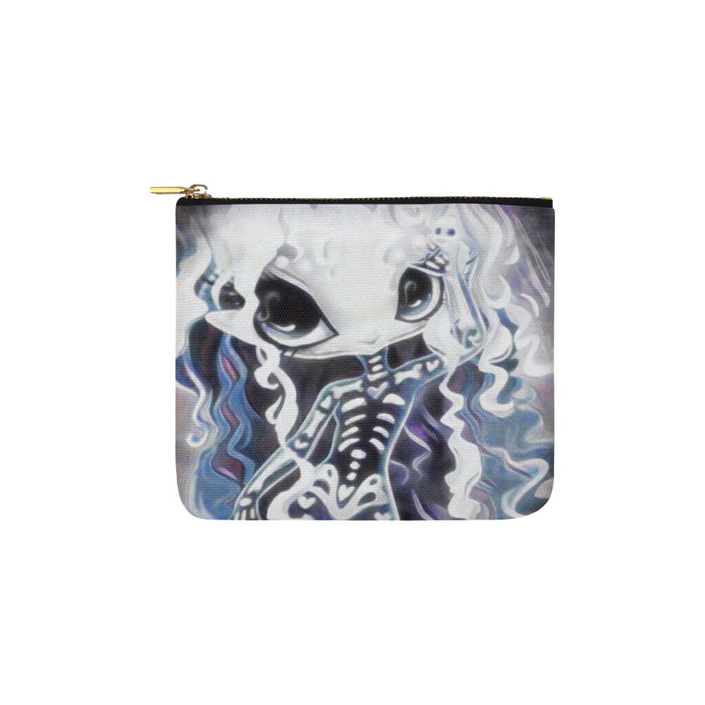 Skeleton Girl Carry-All Pouch 6''x5''