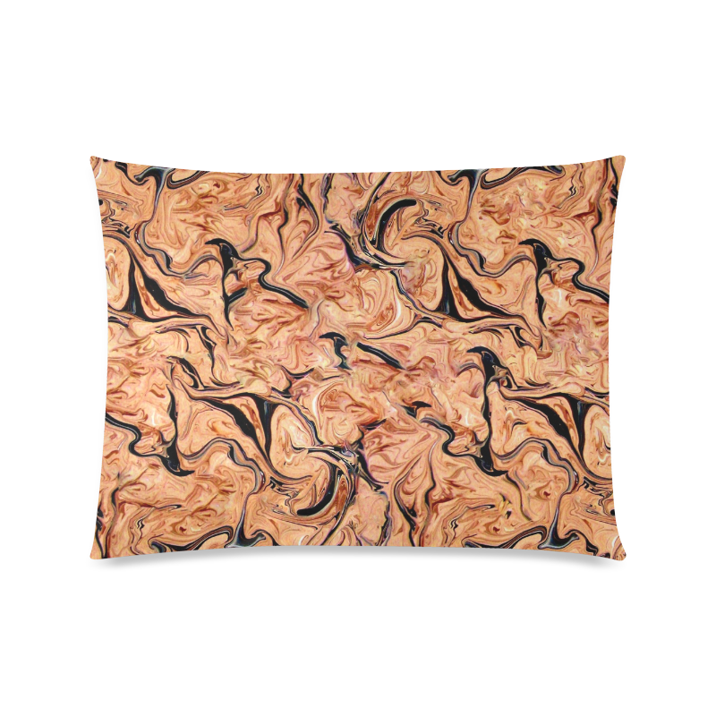 Marbling Pattern Custom Zippered Pillow Case 20"x26"(Twin Sides)