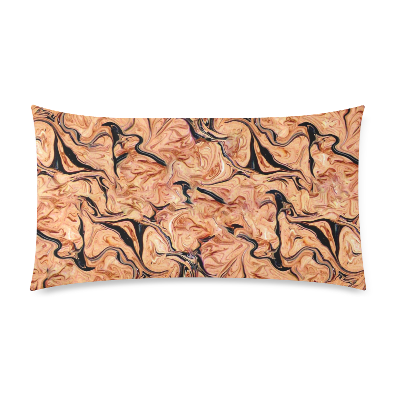 Marbling Pattern Rectangle Pillow Case 20"x36"(Twin Sides)