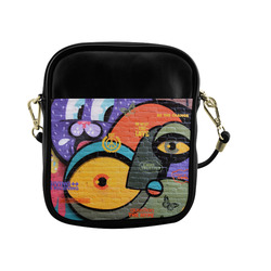 Amsterdam Graffiti Wall Art Sling Bag (Model 1627)