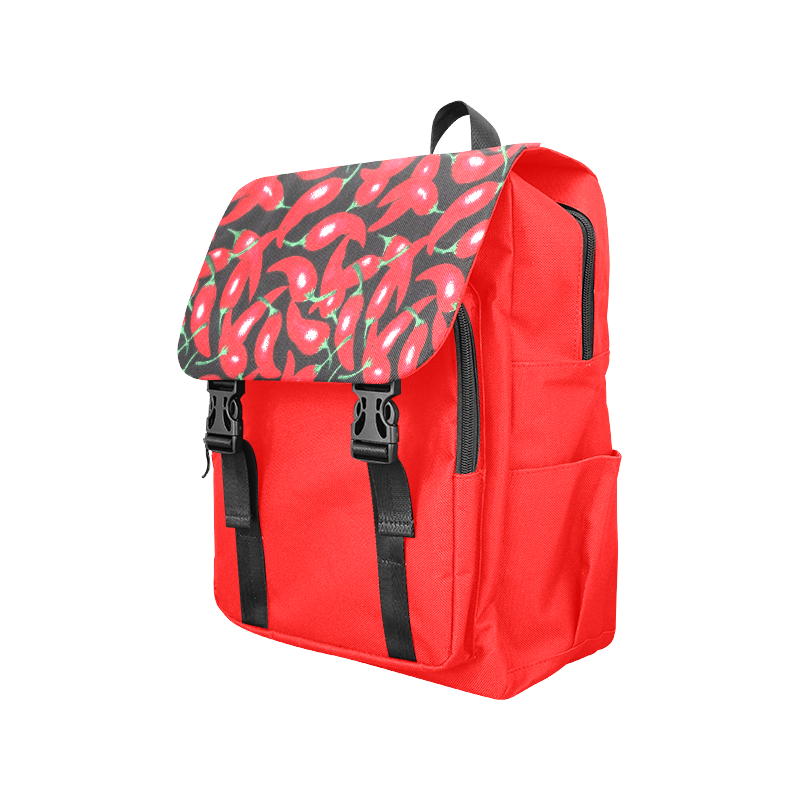 red hottt chili peppers Casual Shoulders Backpack (Model 1623)