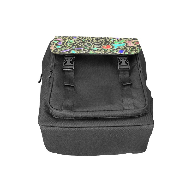 Wacky Retro Swirl Abrstact Casual Shoulders Backpack (Model 1623)