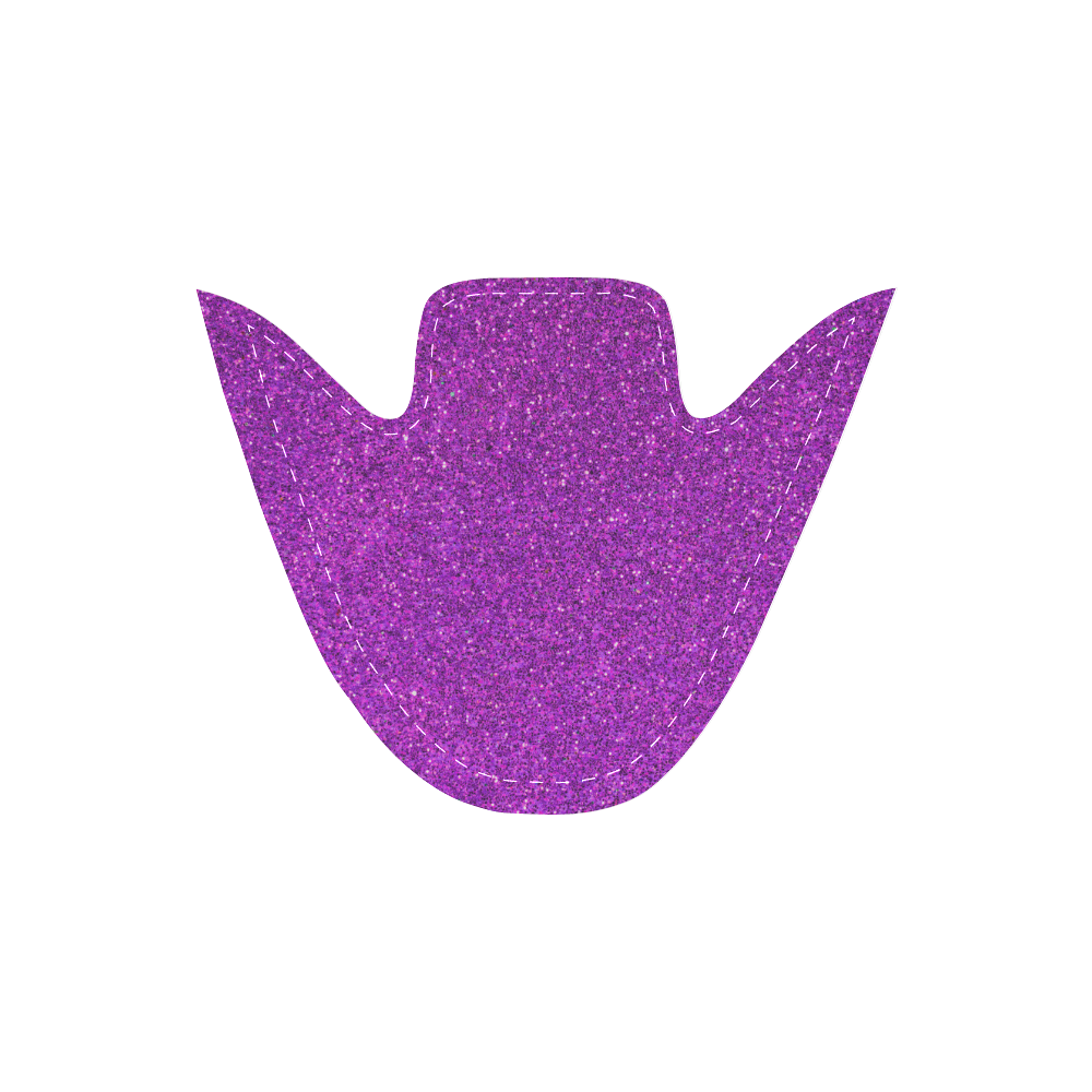 Sparkles Purple Glitter Women's Unusual Slip-on Canvas Shoes (Model 019)