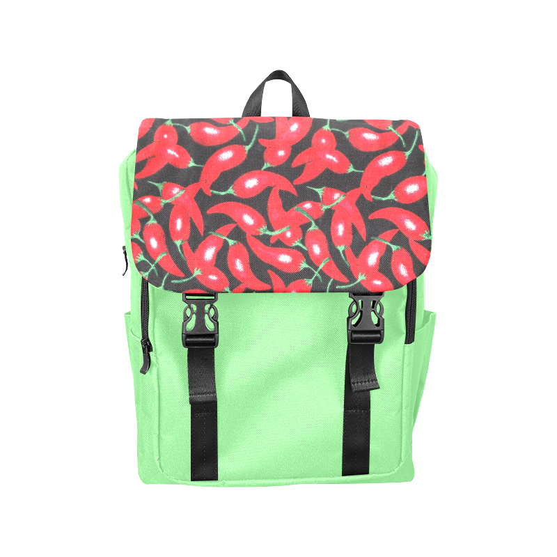 red hottt chili peppers Casual Shoulders Backpack (Model 1623)