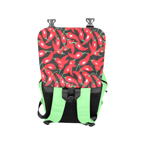 red hottt chili peppers Casual Shoulders Backpack (Model 1623)