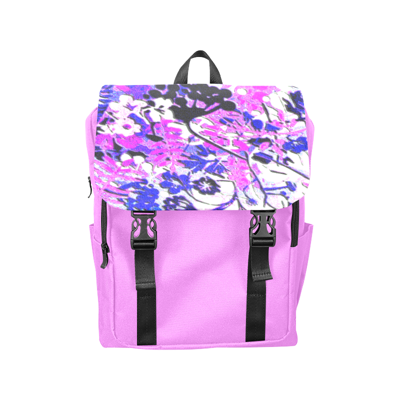 Wacky Retro Floral Abstract Casual Shoulders Backpack (Model 1623)