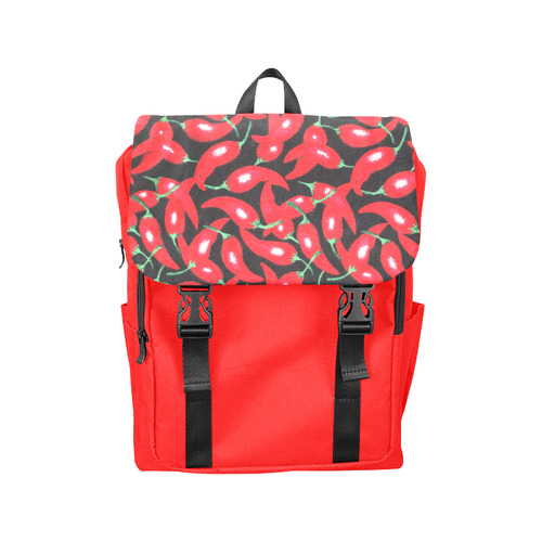 red hottt chili peppers Casual Shoulders Backpack (Model 1623)