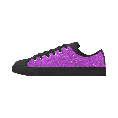 Sparkles Purple Glitter Aquila Microfiber Leather Women's Shoes (Model 031)