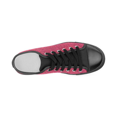 Sparkles Pink Glitter Women's Classic Canvas Shoes (Model 018)