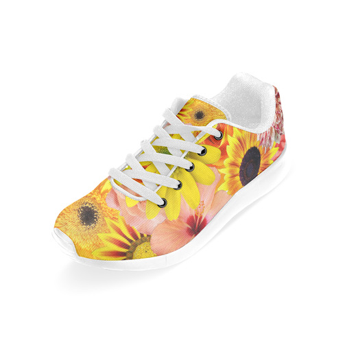 Orange flowers_ Gloria Sanchez1 Women’s Running Shoes (Model 020)
