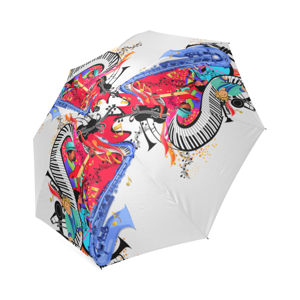 Colorful Music Umbrella Piano Jazz By Juleez Foldable Umbrella (Model U01)