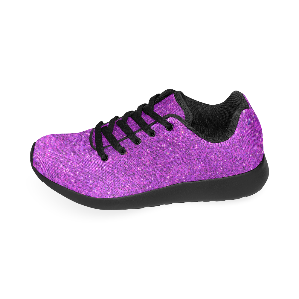 Sparkles Purple Glitter Women’s Running Shoes (Model 020)