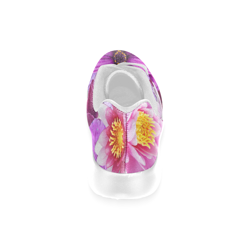 Purple flowers_ Gloria Sanchez1 Women’s Running Shoes (Model 020)