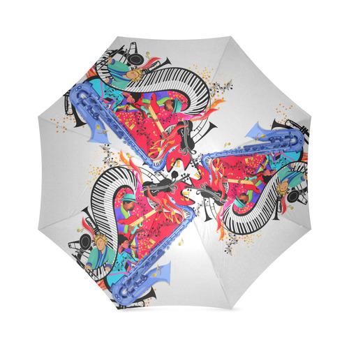 Colorful Music Umbrella Piano Jazz By Juleez Foldable Umbrella (Model U01)