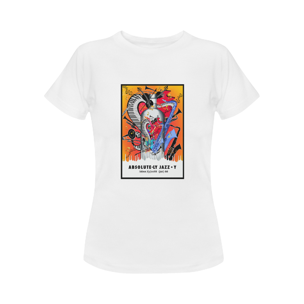 Absolute Jazz Music Theme Art Print Women's Classic T-Shirt (Model T17）