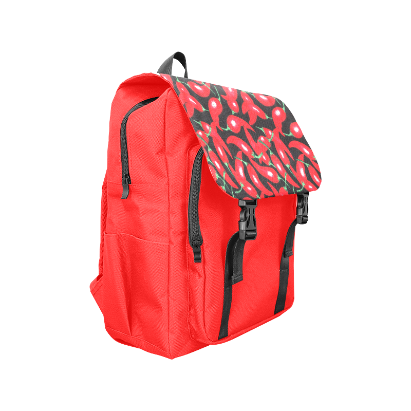 red hottt chili peppers Casual Shoulders Backpack (Model 1623)